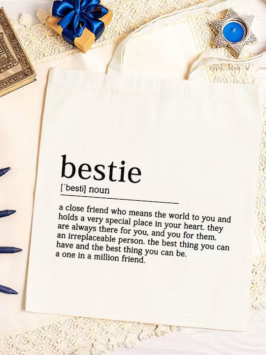 Geantă Tote Bestie Mesaj