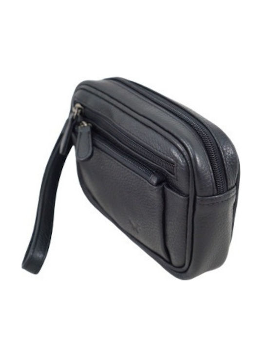 Leather Men's Bag Handbag Black