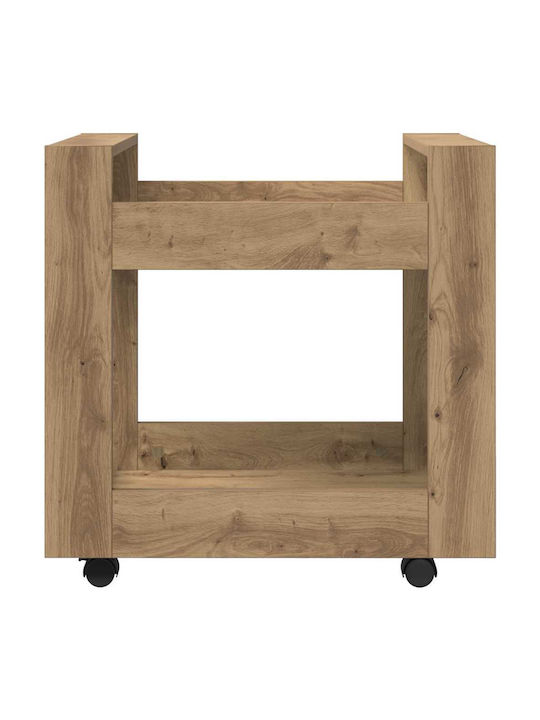 Ντουλάπι Γραφείου Ξύλινο με Ρόδες Artisan Oak 60x45x60cm