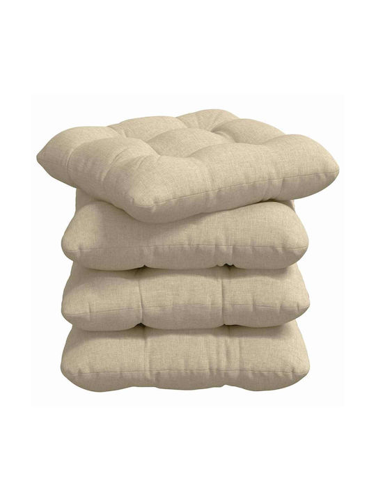 vidaXL Zierkissen Beige 40x40cm