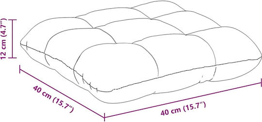 vidaXL Μαξιλάρι Καναπέ Γκρι 40x40εκ.