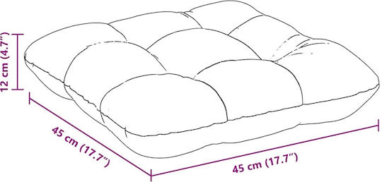 vidaXL Sofa Cushion Yellow 45x45cm