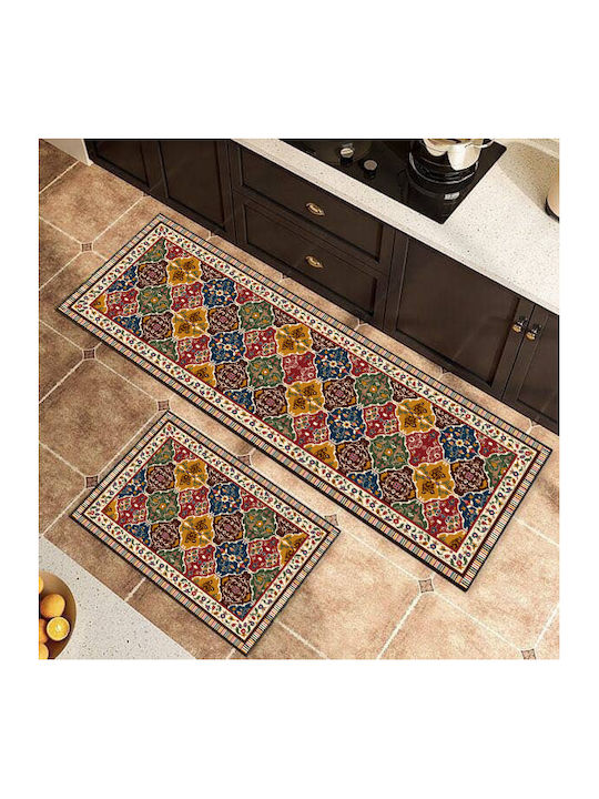Set of 2 Non-Slip Kitchen Mats 150x60cm & 80x50cm Pat-059 Set of 2 Non-Slip Kitchen Mats 150x60cm & 80x50cm Pat-059