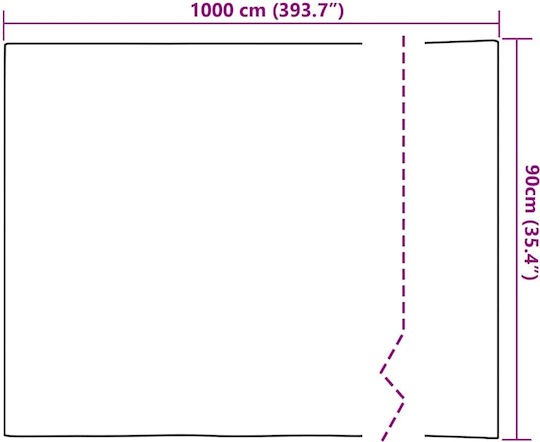 Διακοσμητικό Αυτοκόλλητο Τζαμιού 1τμχ 90x1000εκ. vidaXL