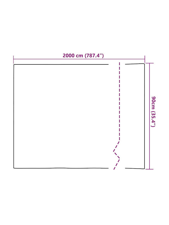 Διακοσμητικό Αυτοκόλλητο Τζαμιού 1τμχ 90x2000εκ. vidaXL