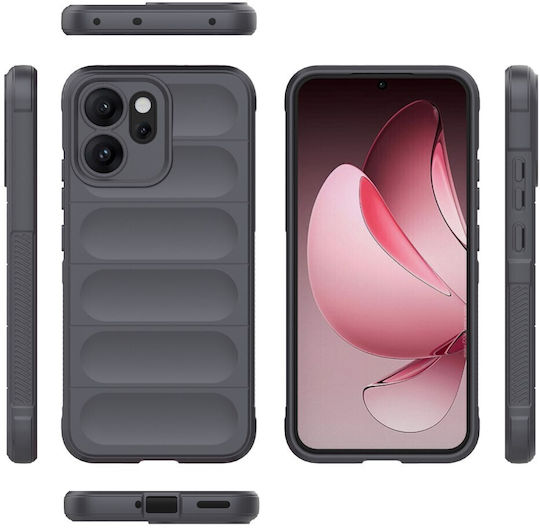 Magic Shield Umschlag Rückseite Silikon Gray (Oppo Reno14F)