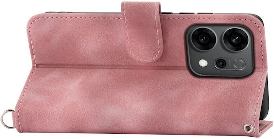 Flowers Embossed Портмоне Розов (Oppo Reno14F)