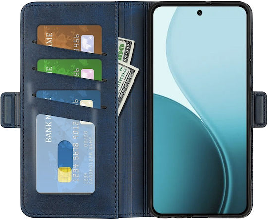 Double Buckle Brieftasche Blau (Oppo Reno14F)