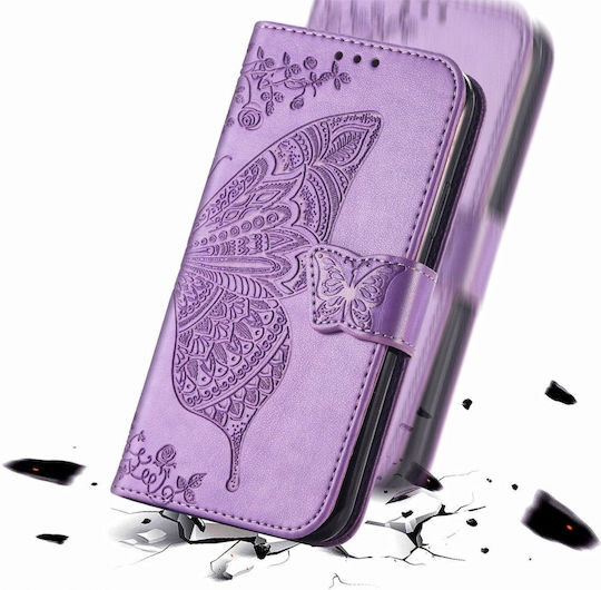 Wallet Δερματίνης / Σιλικόνης / Δερμάτινο Μωβ (Oppo Reno 14)