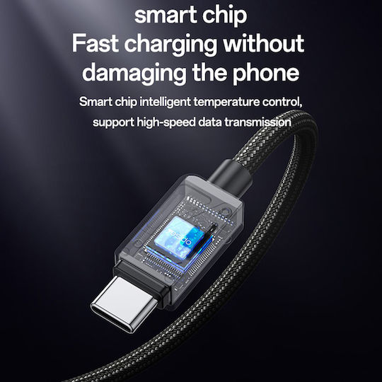 Yesido USB 2.0 Cable USB-C male - USB-A 18W Μαύρο 1.2m