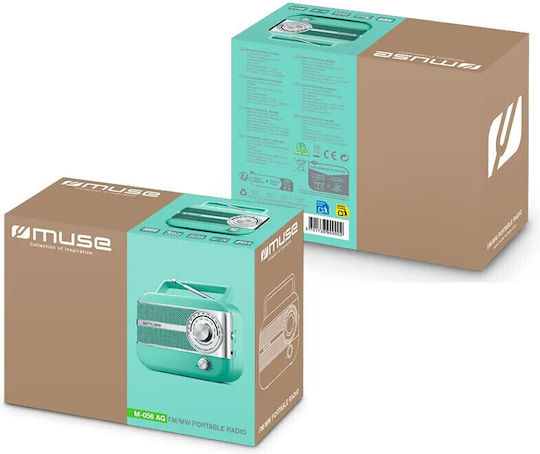 Muse M-056 Retro Tabletop Radio Electric Green