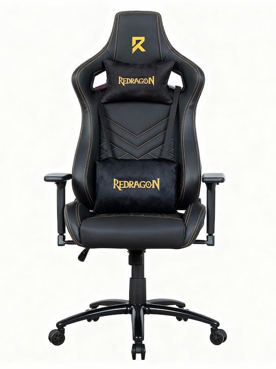 Redragon C329 Καρέκλα Gaming Δερματίνης με Ρυθμιζόμενα Μπράτσα Μαύρη
