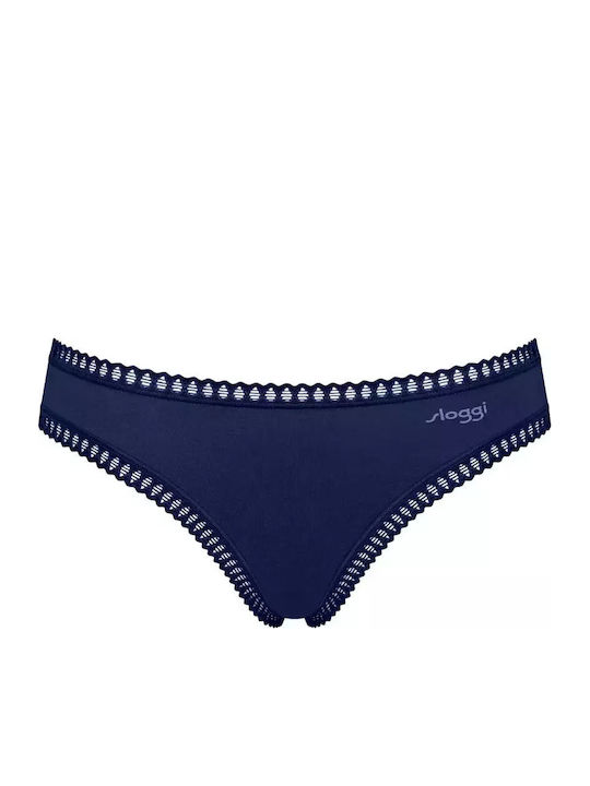 Βαμβακερά Women's Slip 3Pack Black-blue