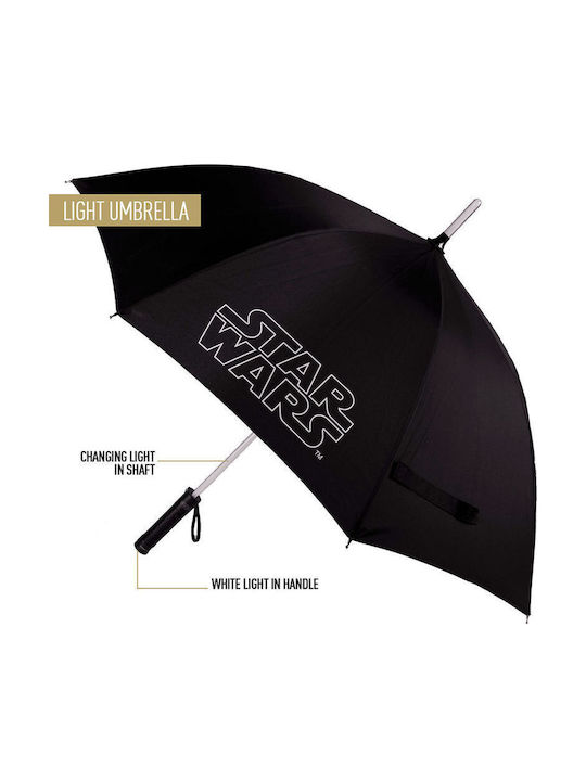 Cerda Παιδική Ομπρέλα Μπαστούνι Umbrella Μαύρη με Διάμετρο 53εκ.