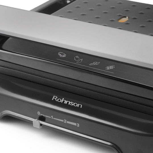 Rohnson Sandwich Maker Grill 2200W Black