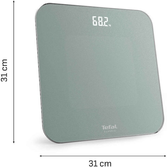 Tefal Premiss Digital Badezimmerwaage in Silber Farbe