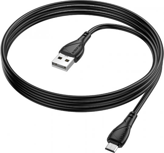 Borofone Regulär USB 2.0 auf Micro-USB-Kabel Schwarz 1m 1Stück