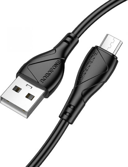 Borofone Regulär USB 2.0 auf Micro-USB-Kabel Schwarz 1m 1Stück