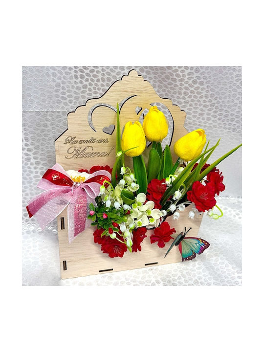 Envelo Floral Arrangement Soap Flowers Hydrangea Cherry Blossoms Tulips Pearlwort Handcrafted Plants In A Special Wooden Box Envelo Floral Arrangement Soap Flowers Hydrangea Cherry Blossoms Tulips Pearlwort Handcrafted Plants In A Special Wooden Box
