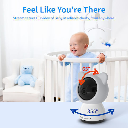 eBest Baby 5T Ασύρματη Ενδοεπικοινωνία Μωρού με Αμφίδρομη Επικοινωνία & Νανουρίσματα