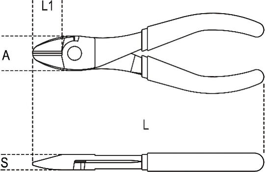 Beta 1084BM Seitenschneider Schwere Presse Länge 200mm