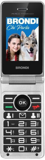 Brondi Amico Prezioso Dual SIM Mobile with Large Buttons Blue