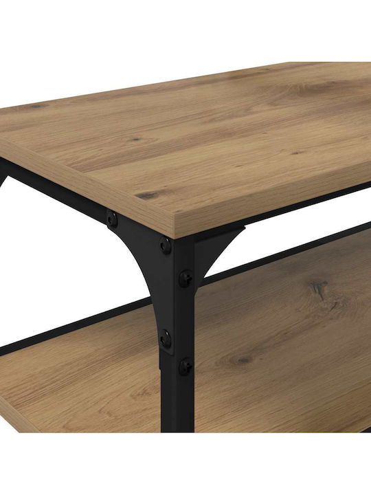 TV-Ständer Metall Artisan Eiche M160xT30xH50cm