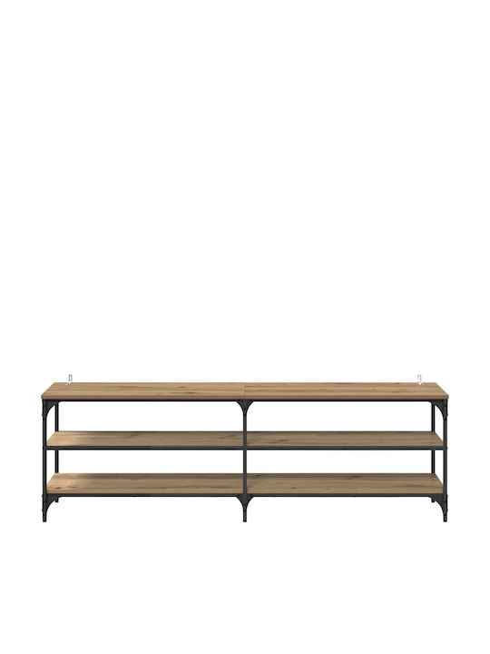 TV-Ständer Metall Artisan Eiche M160xT30xH50cm
