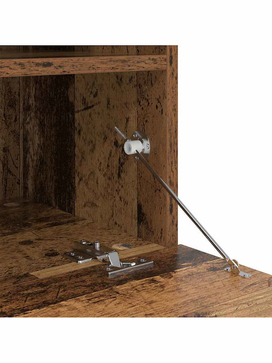 TV Stand with LED Lighting Old Wood M100xD30xH40cm