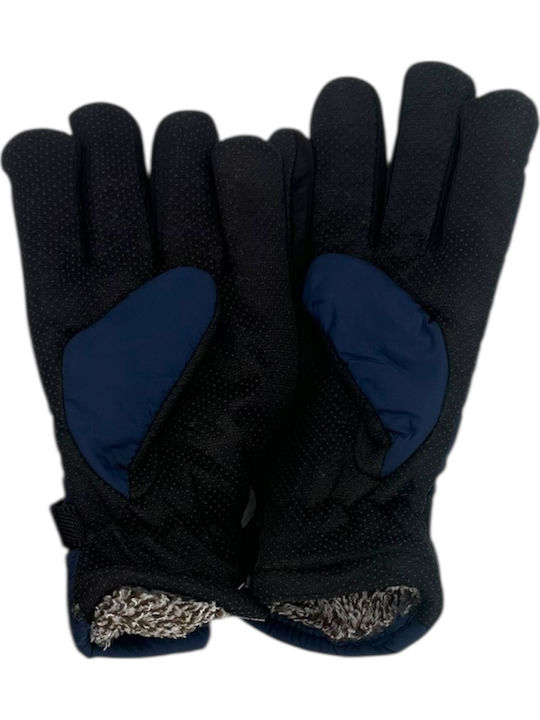 Winter Herren Motorradhandschuhe Blau