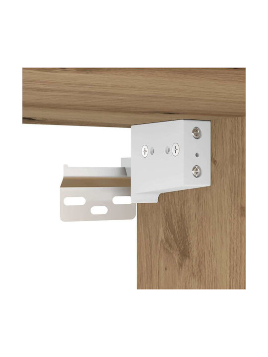 Телевизионно Мебелче с LED Осветление Artisan Oak Д60xДл30xВ30см