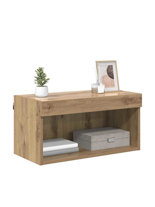 Телевизионно Мебелче с LED Осветление Artisan Oak Д60xДл30xВ30см