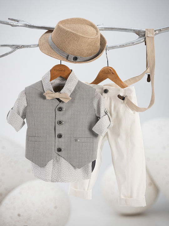 Baptism Suit Gray Boy 5016 Vinteli Vn-5016
