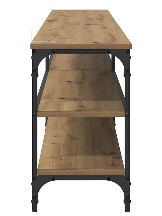 TV-Ständer Metall Artisan Eiche M200xT30xH50cm