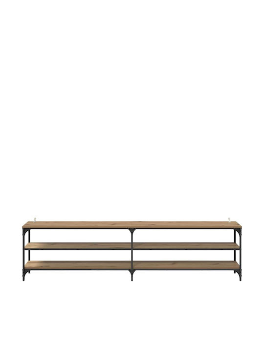 TV-Ständer Metall Artisan Eiche M200xT30xH50cm