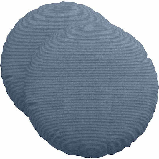 vidaXL Sofa-Kissen aus Samt Blau 50x50cm