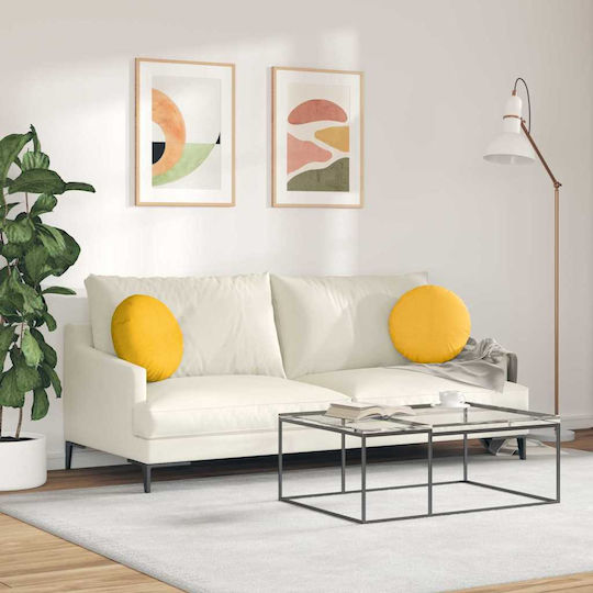 vidaXL Sofa-Kissen aus Samt Weiches Gelbes 40x40cm