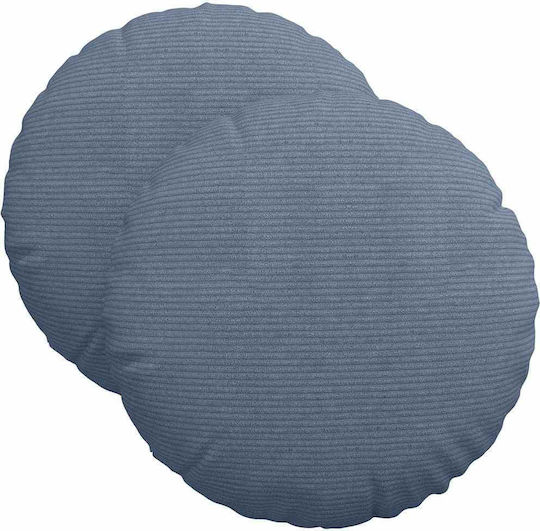 vidaXL Perna de Canapea Din Catifea Albastră 40x40cm