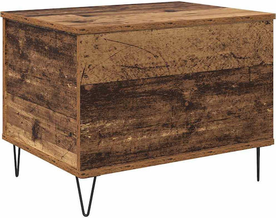 vidaXL Beistelltisch Rechteckig Holz mit Hebemechanismus Alt Holz M60xL44,5xH45cm