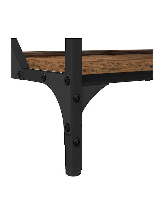 Rectangular Side Wooden Coffee Table with Lifting Mechanism Old Wood W70xL50xH50cm