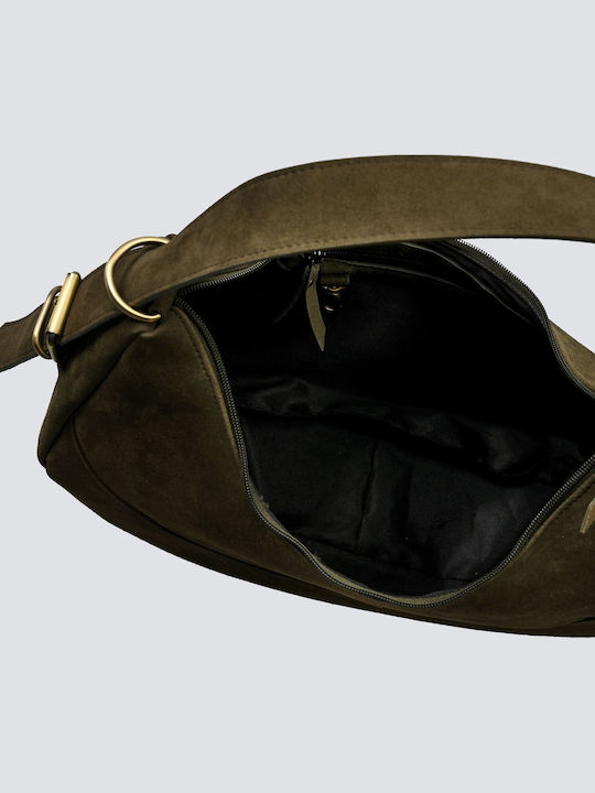 Leather Women's Bag Shoulder Green