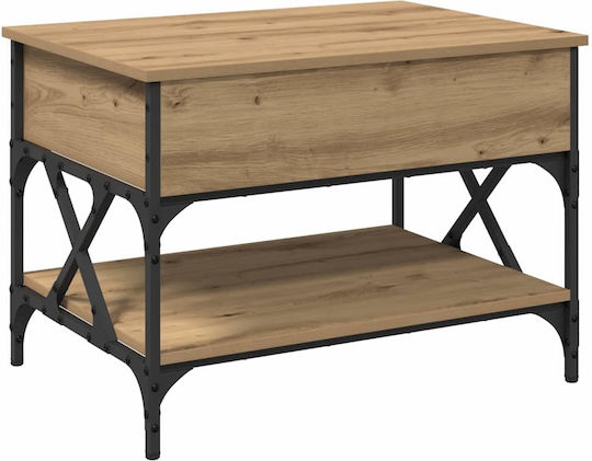 Central Coffee Table with Lifting Mechanism Brown Central Coffee Table with Lifting Mechanism Brown