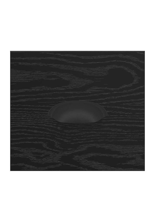 Noptieră Negru 39x39x67.5cm
