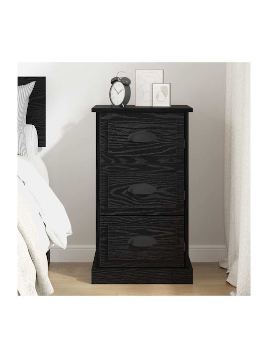 Noptieră Negru 39x39x67.5cm