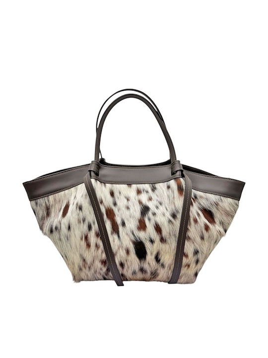 Set Leather Women's Bag Tote Handbag Brown