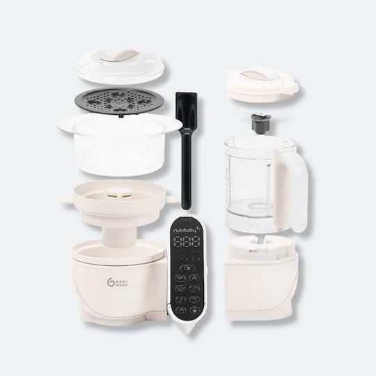 Babymoov Aparat de gătit cu aburi pentru bebeluși cu Blender 2.2lt
