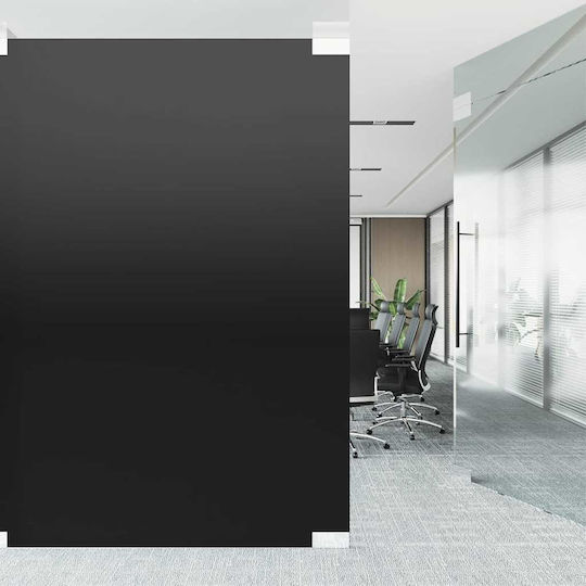 Vidaxl Статично Фолио За Прозорци Черно 90 X 2000 См Pvc