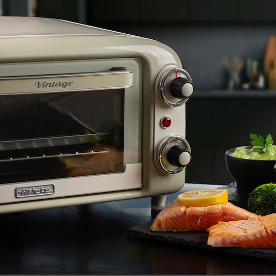 Ariete Oven Ηλεκτρικό Φουρνάκι 10lt Χωρίς Εστίες Μπεζ