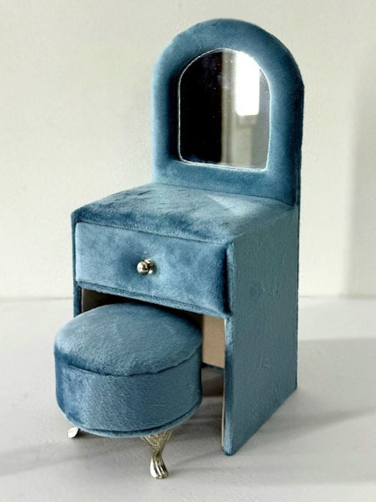 Velve Σταντ Κοσμημάτων Μπλε 24x11cm