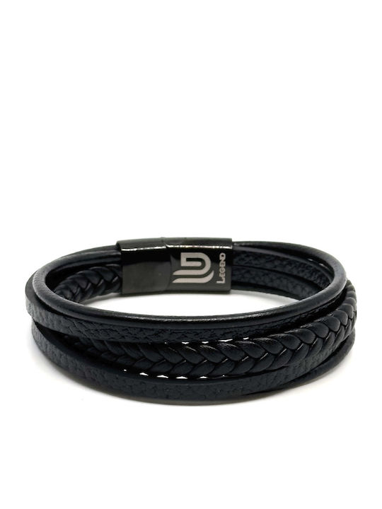 Legend Accessories Βραχιόλι από Δέρμα 23cm